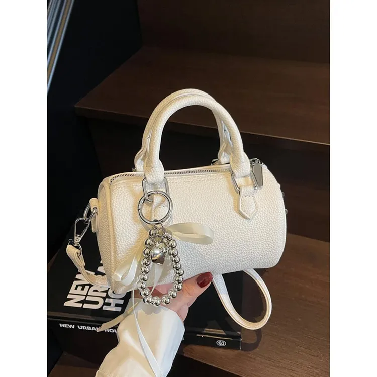 高级感洋气手提小包包女2025新款简约波士顿枕头包时尚单肩斜挎包