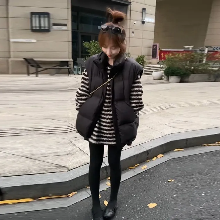 【全额运补】冬韩系慵懒风多巴胺松弛感小众不撞款条纹卫衣女