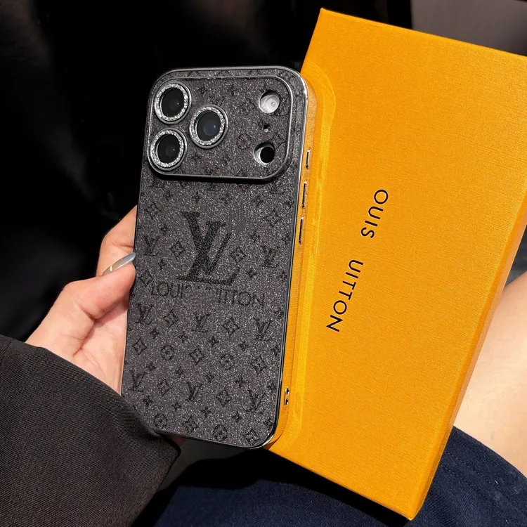镶钻镜头iPhone17promax手机壳16全包15闪粉14高级感13皮老花适用
