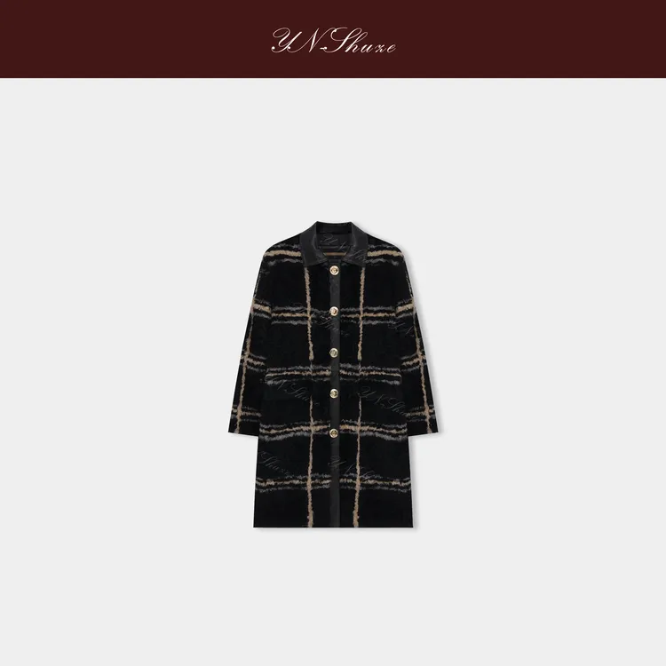 YN-SHUZE设计师冬季皮毛一体大衣外套SZ-YNB-25068