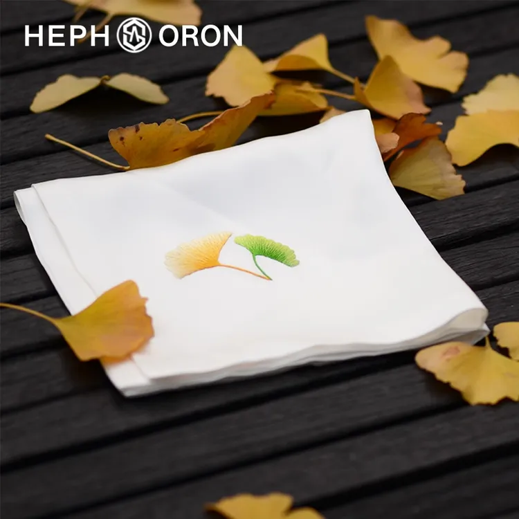 HEPHSORON苏绣丝巾礼盒送妈妈刺绣旗袍披肩百搭桑蚕丝真丝手帕