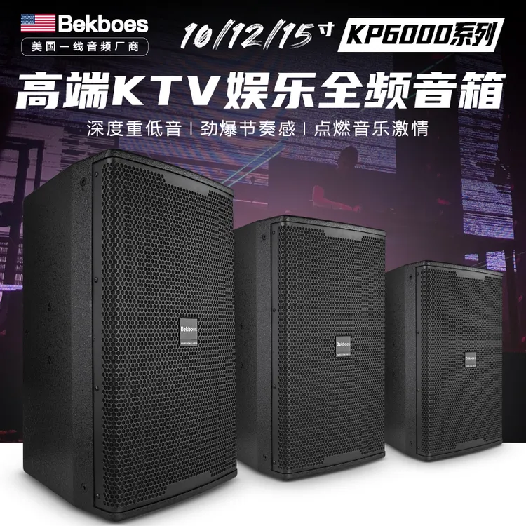 美国进口专业全频音箱10/12/15寸家庭k歌娱乐KTV酒吧会议家庭音响