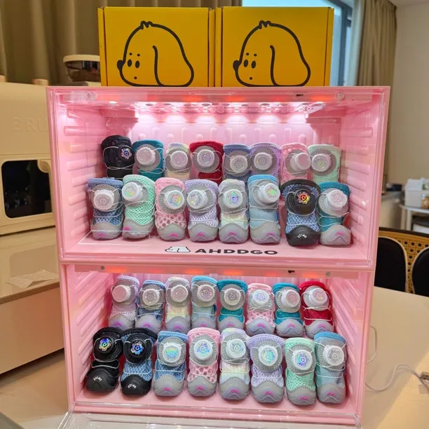 【2.0】狗狗鞋子可爱雪纳瑞比熊泰迪柴犬西高地透气宠物鞋子