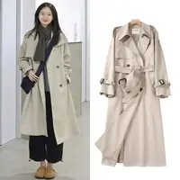 ZZZSTUDIO 垂感中长款风衣女宽松休闲简约气质高级感英伦风小个子