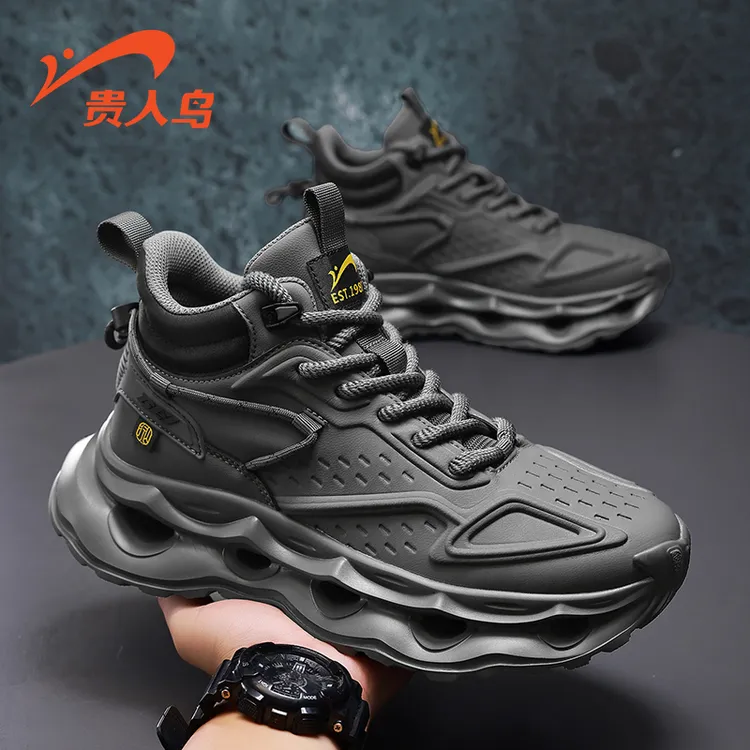 贵人鸟F598697冬男士时尚百搭休闲鞋软底增高ins老爹鞋中帮男鞋