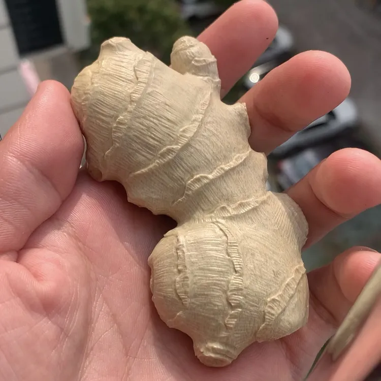 寿山石创意手工雕刻生姜手把件装饰摆件书房办公室桌面造景工艺品