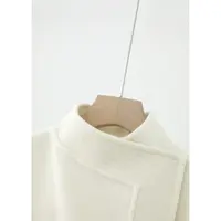 知性立体走线系带开襟呢大衣MF4K1788