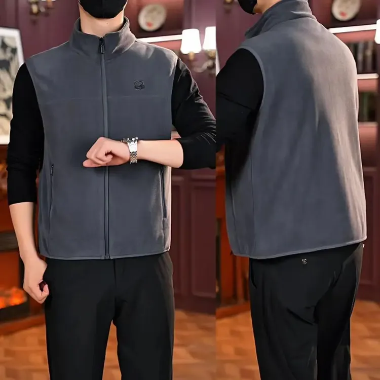 【男士严选】宽松型保暖秋冬春季透气男士马甲加绒加厚款春秋冬商品图