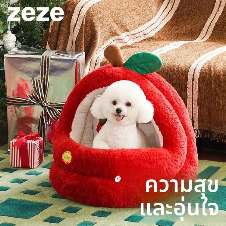 zeze平安果猫窝冬季保暖开放式猫咪窝蒙古包冬天保防水防尿狗窝