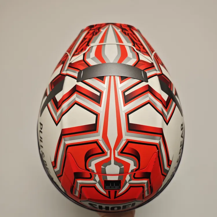 Shoei头盔x14五代红蚂蚁L码四季成人摩托车头盔，