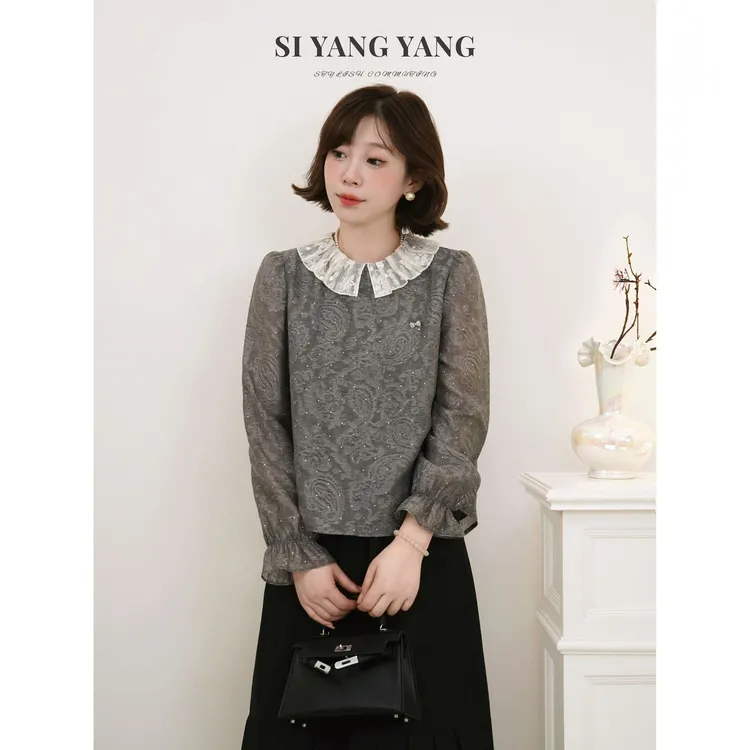 SIYANG拉夫领减龄新款通勤百搭经典上衣SY501A005SYY