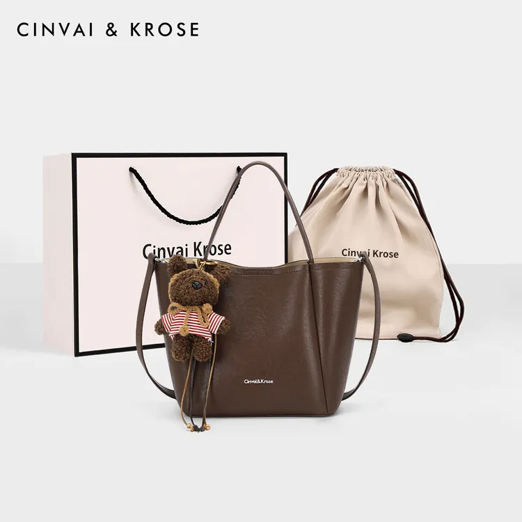 【CinvaiKrose正品】水桶包包女款2025新款手提斜挎包菜篮子单肩包