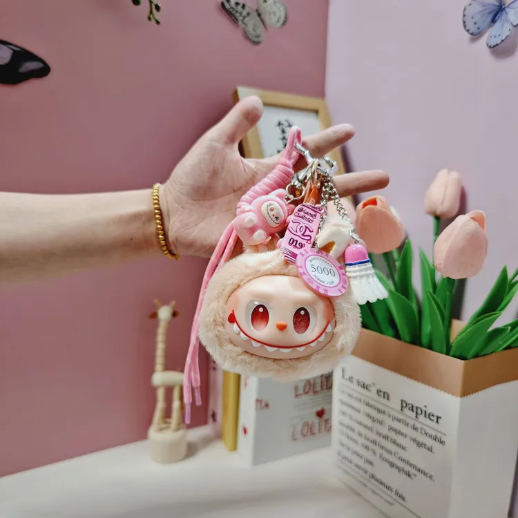 升级款毛绒大头拉布布书包挂件百搭爆款公仔玩偶挂饰车钥匙扣礼物