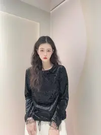 九月  蝴蝶镂空打底  新款中式显瘦国风中式复古汉服上衣