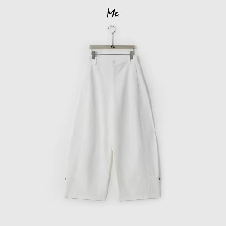 ME【线雕弯刀裤】100棉前移骨线高腰遮胯显瘦百搭时尚裤子MESS6900