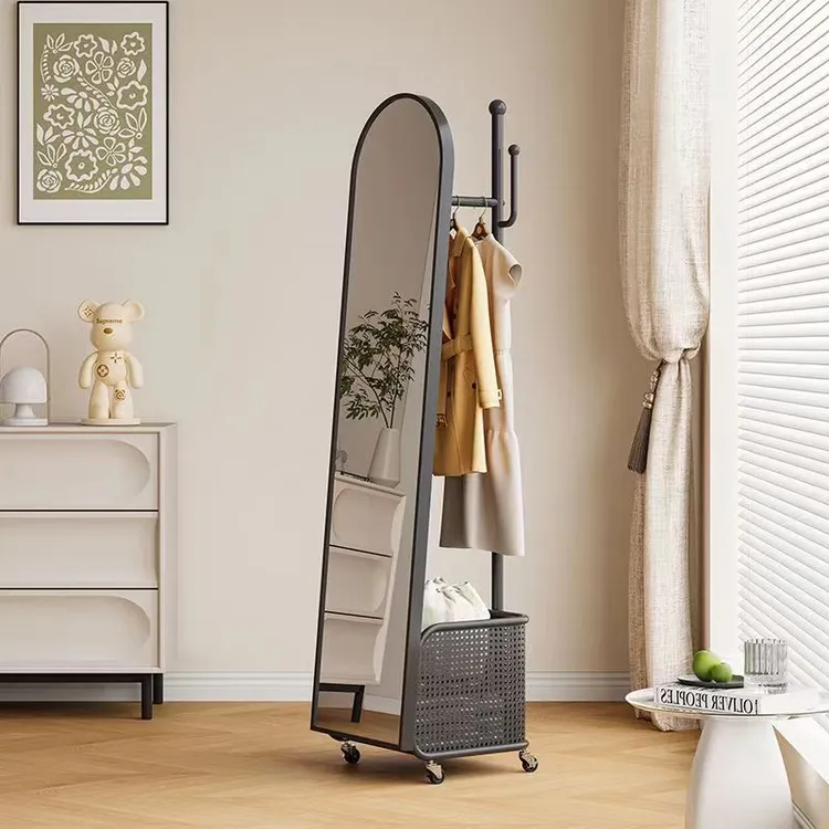 落地全身镜可移动家用ins穿衣镜拍照高清主播卧室学生宿舍服装店