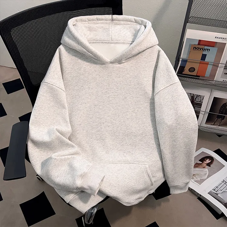 jtrt潮牌美式oversize重磅连帽卫衣男女款2025秋冬季纯色街头上衣