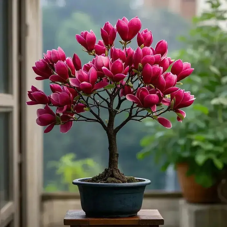四季浓香型矮化玉兰花树苗盆栽花苗红玉兰花紫玉兰花树花卉