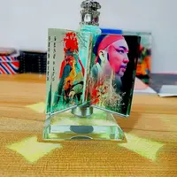 醉关公小林子文创产品（水晶玻璃制品四叶风车夜灯款摆件汽车摆台）