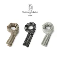 MN-【纯绒千格】意大利进口100%纯羊绒千鸟格英伦经典围巾 PS251