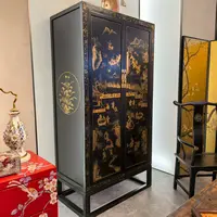 【ZC·宗宸家居】玄关柜办公室双面古风玄关双门屏风新中式家用餐厅