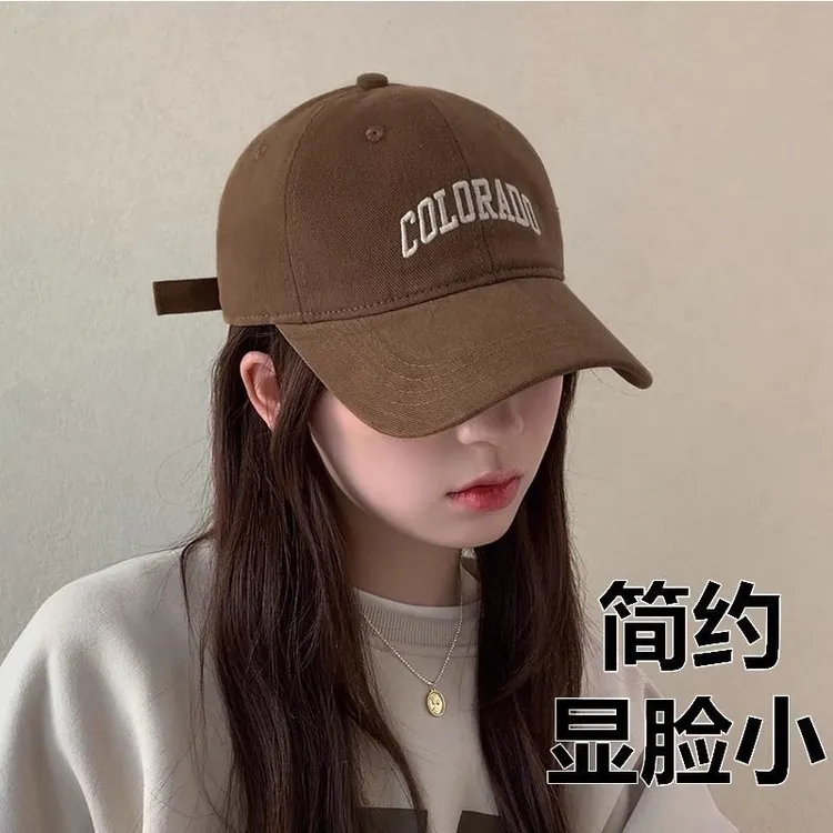 帽子女2025新款爆款大头围显脸小棒球帽网红款大帽檐男女款鸭舌帽