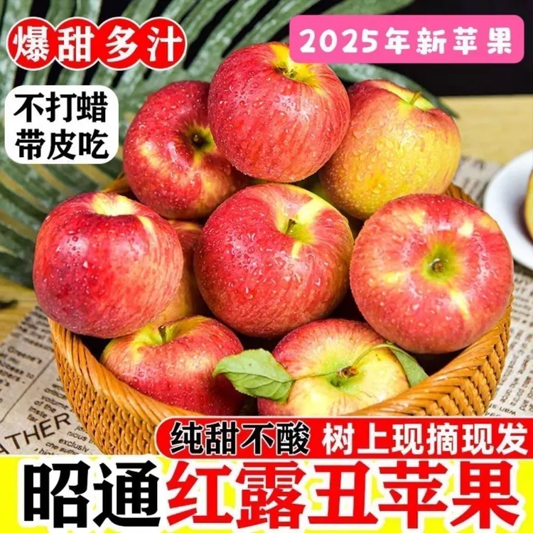 云南昭通红露丑苹果当季新鲜脆甜多汁高原特产现摘现发坏果包赔