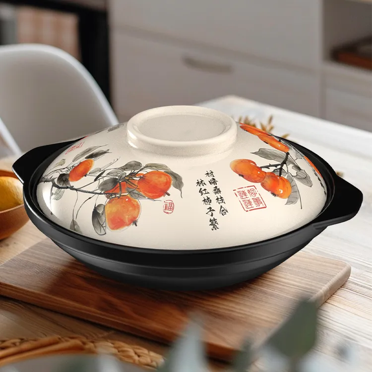 UMIZILI陶瓷砂锅干烧锅啫啫煲仔饭耐高温炖锅焖煲家用明火沙锅煲