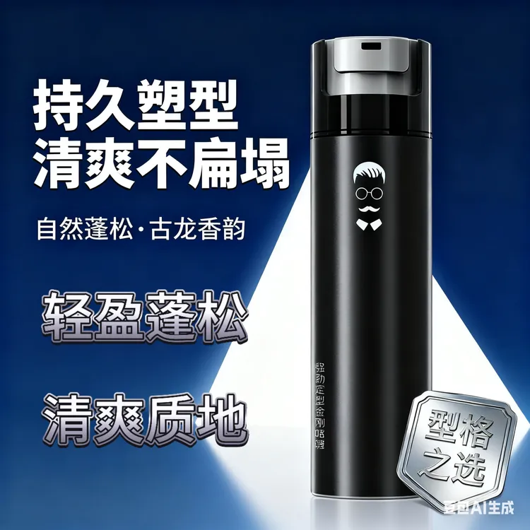 金刚啫喱膏保湿古龙清香啫喱干胶定型喷雾男士清香味男士发泥