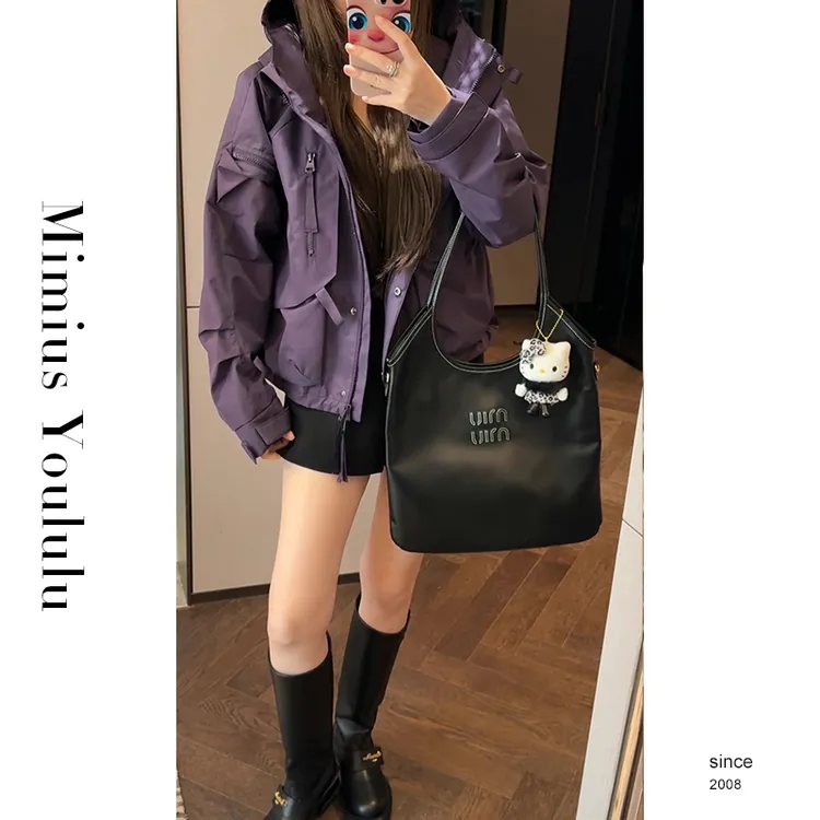 【mimius】P 早秋户外工装风休闲百搭连帽外套 G07466