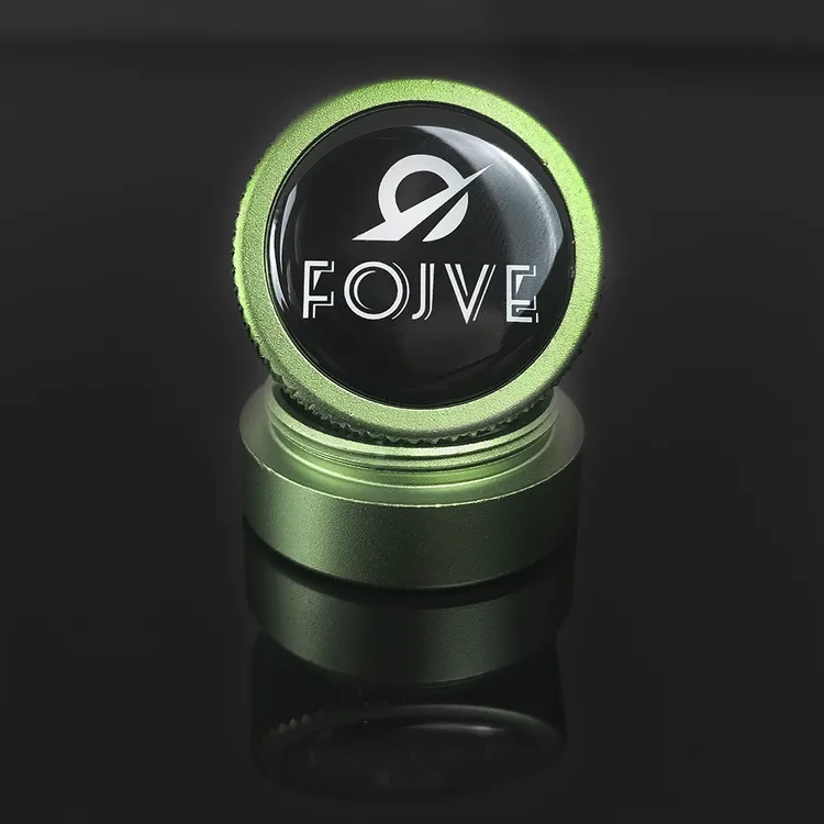 FOJVE圆形金属强磁巧克夹盒台球巧克粉收纳盒桌球配件适用于V10