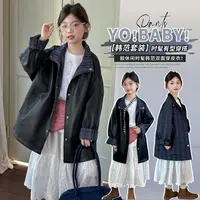 女童2025秋装新款双面穿格子皮衣中大童韩系女孩时髦百搭休闲外套