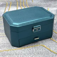 首饰盒/箱 【小张推荐】 高档墨绿色珠宝首饰盒 多样发其一