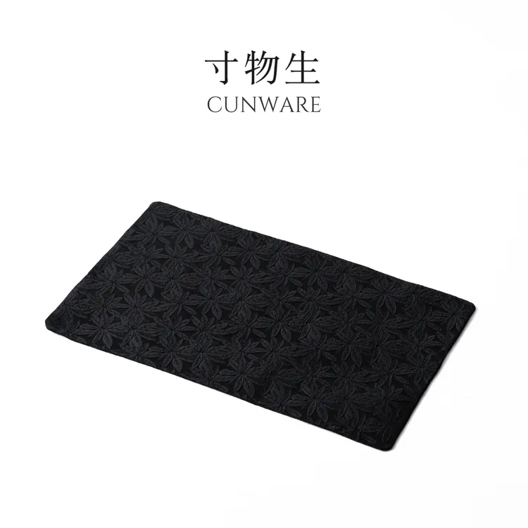 寸物生双面茶席干泡家用手工吸水防烫桌布茶布新中式简约 