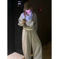 ONNI短外套慵懒翻领长袖女秋季运动风打底拉链卫衣气质显瘦#9118