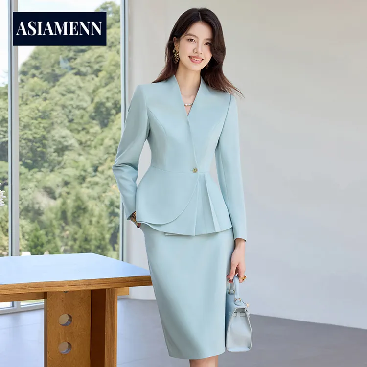大牌时尚西装套装女2025秋季新款高级感气质休闲西服职业正装套裙
