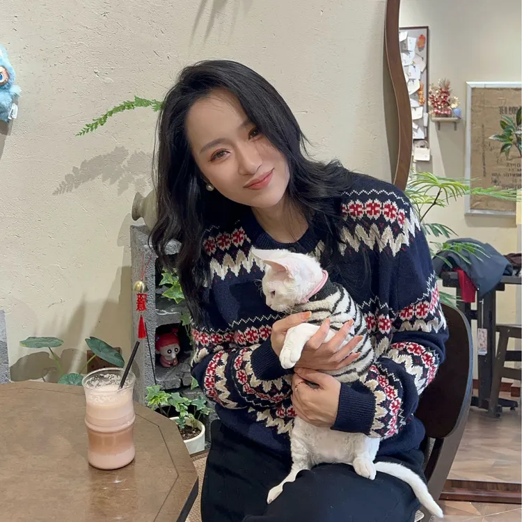 櫟丝御锦【费尔岛】柞蚕丝女款长袖时尚百搭花纹针织开衫秋冬571 