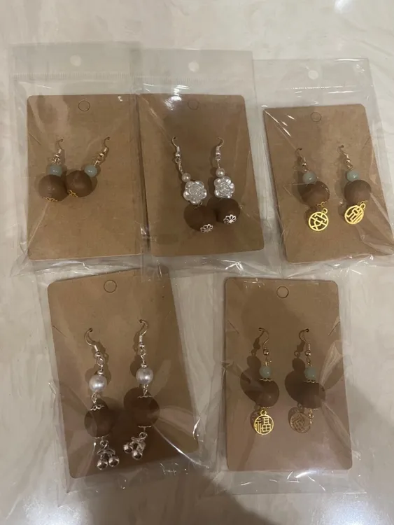 非金属木质耳饰 【一物一拍】限量定制非遗传承合香珠耳坠耳饰古风