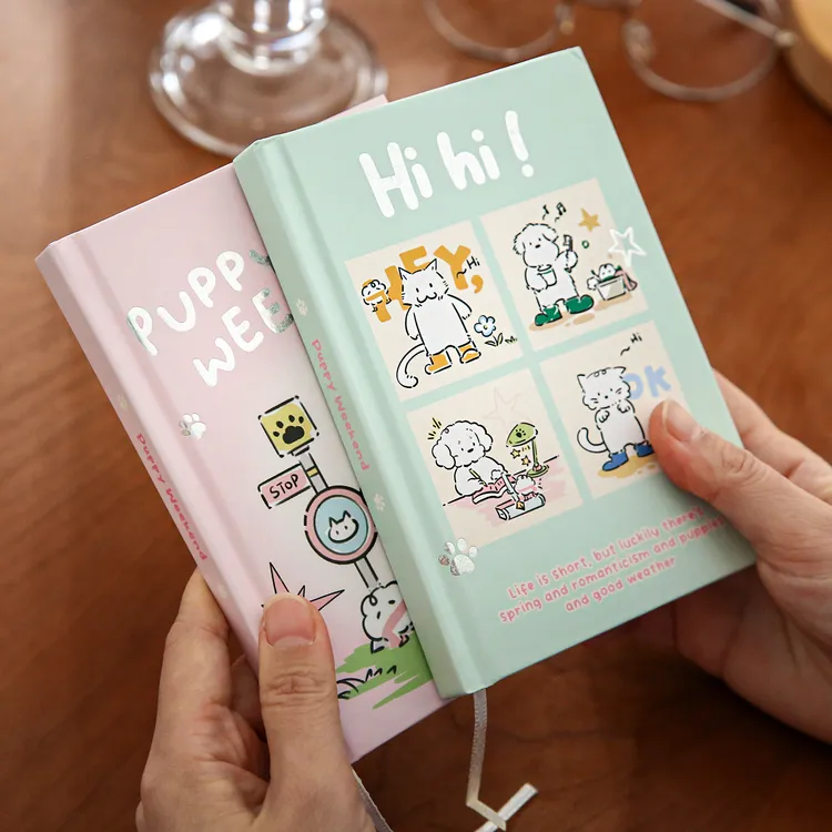 小日子不翻篇 小小的我A6精装笔记本子可爱手绘插画日记手帐