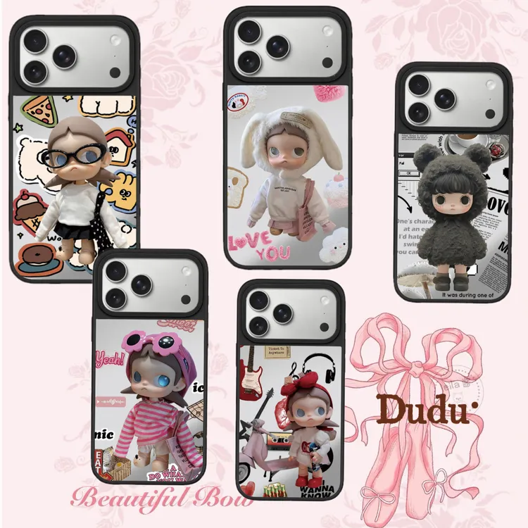 【新款嘎子姐系列】潮牌镜面17promax手机壳适用于16p可爱15pm防摔