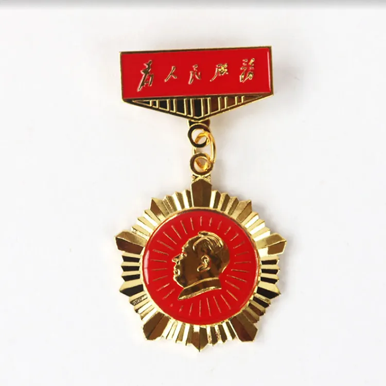 锌合金胸针 主席像胸针像章新品合金旅游纪念章大号加厚胸章徽章