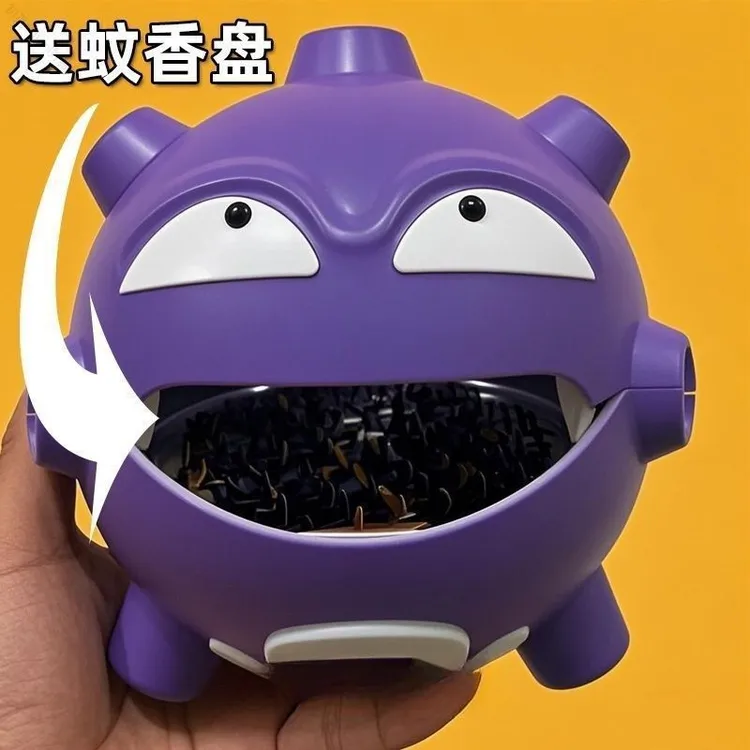 宝可梦主题创意香插卡通中式瓦斯弹造型驱蚊神器艺术摆件家居装饰