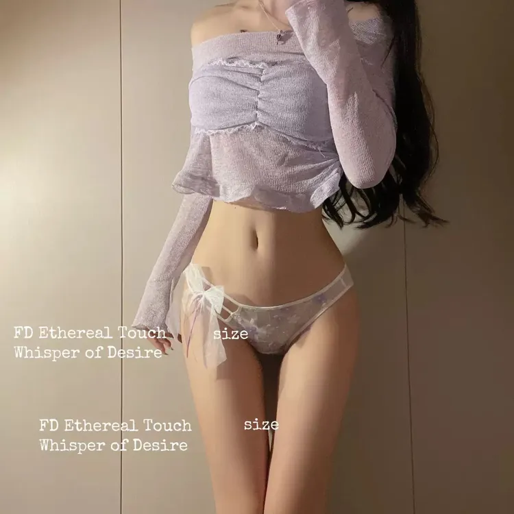 Moli高定·小花｜日系甜美纯欲风网纱低腰透气镂空性感女士三角内裤