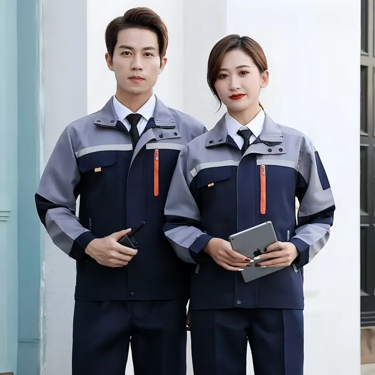 春秋款工作服套装耐磨耐脏劳动汽修工厂秋冬劳保服上衣定制logo