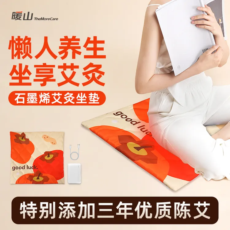 暖山石墨烯艾绒热敷坐垫护腰艾灸垫子电发热毯子艾草坐垫四季通用