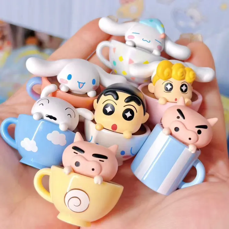 【代拆】蜡笔小新三丽鸥mini茶杯系列萌粒