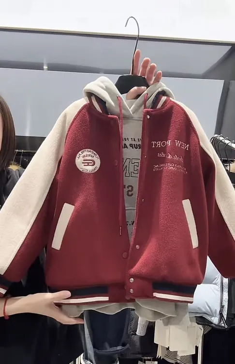 杭州六小六正版 BY LIUXIAOLIU冬季儿童加绒棒球服汉服20379