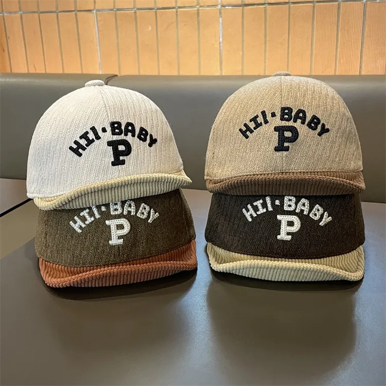 【朱迪kids】韩系字母帽子出游防风鸭舌帽男童婴儿小月龄秋冬棒球帽