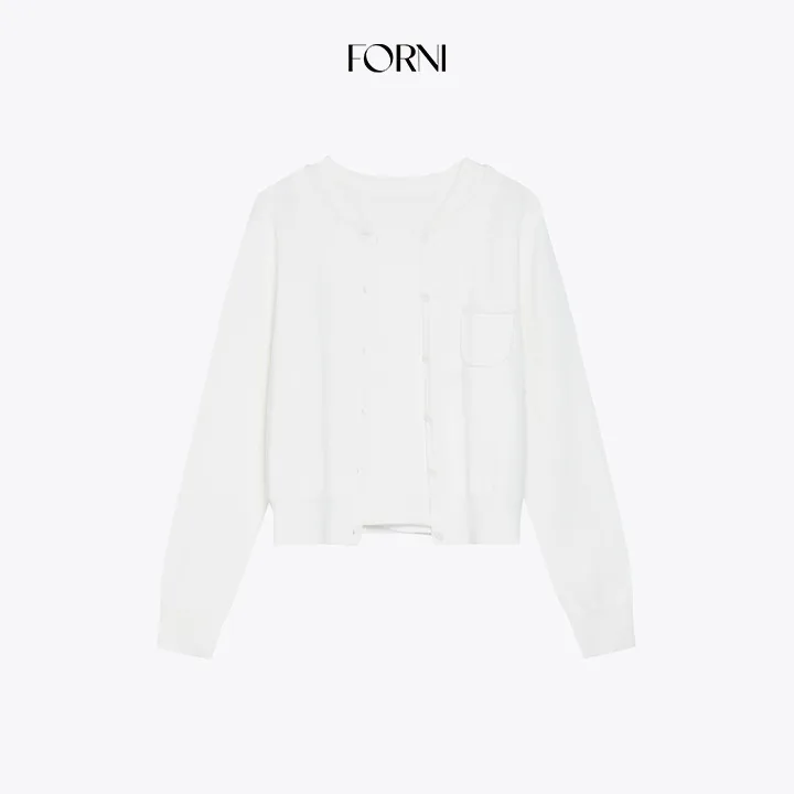 FORNI  圆领口袋针织衫