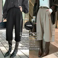 A美洋MEIYANG 马裤二号【商场同款】复合奥粒绒保暖复古七分裤【宽】